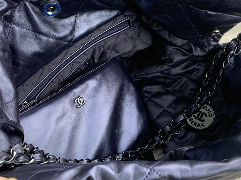 Chanel 22 LARGE HANDBAG Metallic Calfskin LB11224 (5)