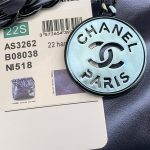 Chanel 22 LARGE HANDBAG Metallic Calfskin LB11224 (6)