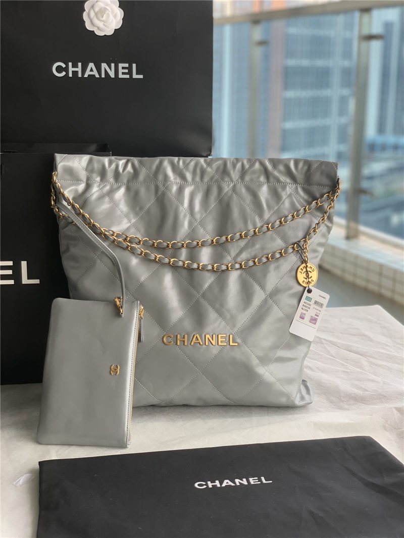 Chanel 22 LARGE HANDBAG Metallic Calfskin LB11226 (1)