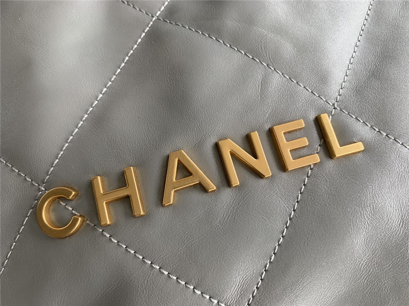 Chanel 22 LARGE HANDBAG Metallic Calfskin LB11226 (6)