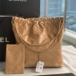 Chanel 22 LARGE HANDBAG Metallic Calfskin LB11227 (1)