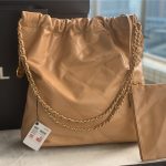 Chanel 22 LARGE HANDBAG Metallic Calfskin LB11227 (2)