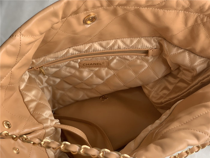 Chanel 22 LARGE HANDBAG Metallic Calfskin LB11227 (6)