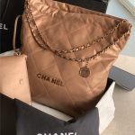 Chanel 22 LARGE HANDBAG Metallic Calfskin LB11607 (1)
