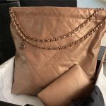 Chanel 22 LARGE HANDBAG Metallic Calfskin LB11607 (5)