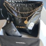 Chanel 22 LARGE HANDBAG Metallic Calfskin LB957 (1)