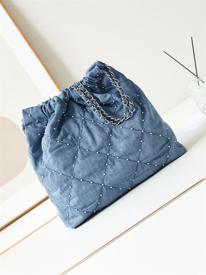 Chanel 22 MEDIUM HANDBAG Denim LB14530 (6)