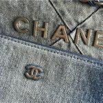 Chanel 22 MEDIUM HANDBAG Denim LB2283 (6)