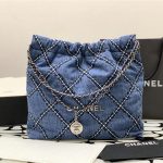Chanel 22 MEDIUM HANDBAG Denim LB7736 (1)