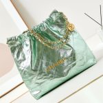 Chanel 22 MEDIUM HANDBAG Metallic Calfskin LB14527 (1)
