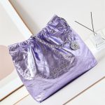 Chanel 22 MEDIUM HANDBAG Metallic Calfskin LB14528 (1)