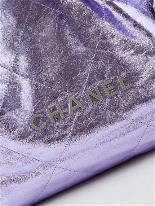 Chanel 22 MEDIUM HANDBAG Metallic Calfskin LB14528 (3)