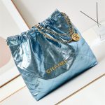 Chanel 22 MEDIUM HANDBAG Metallic Calfskin LB14529 (1)
