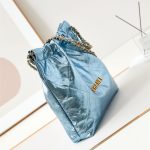 Chanel 22 MEDIUM HANDBAG Metallic Calfskin LB14529 (4)