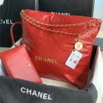 Chanel 22 MEDIUM HANDBAG Shiny Calfskin LB11605 (1)