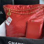 Chanel 22 MEDIUM HANDBAG Shiny Calfskin LB11605 (2)