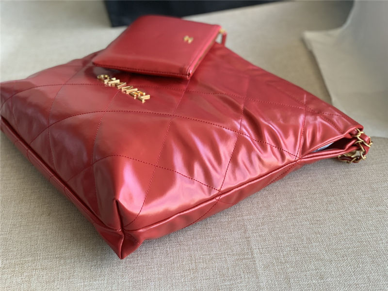 Chanel 22 MEDIUM HANDBAG Shiny Calfskin LB11605 (4)