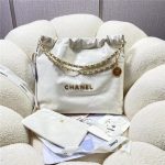 Chanel 22 MEDIUM HANDBAG Shiny Calfskin LB9808 (1)
