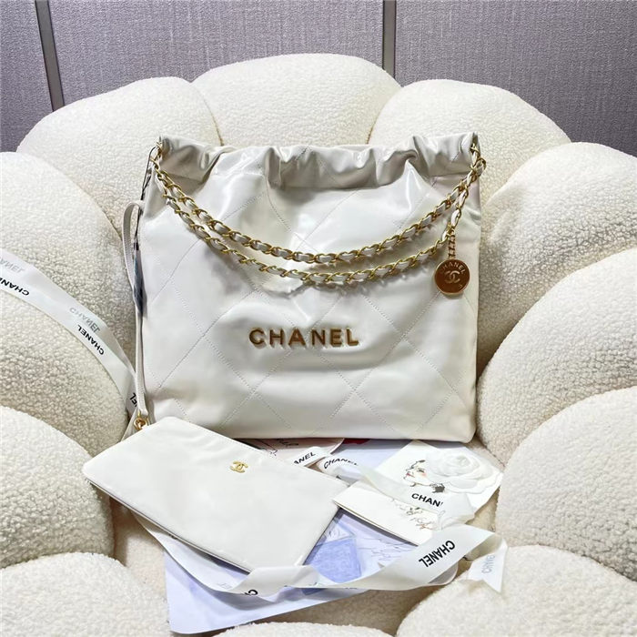 Chanel 22 MEDIUM HANDBAG Shiny Calfskin LB9808 (1)
