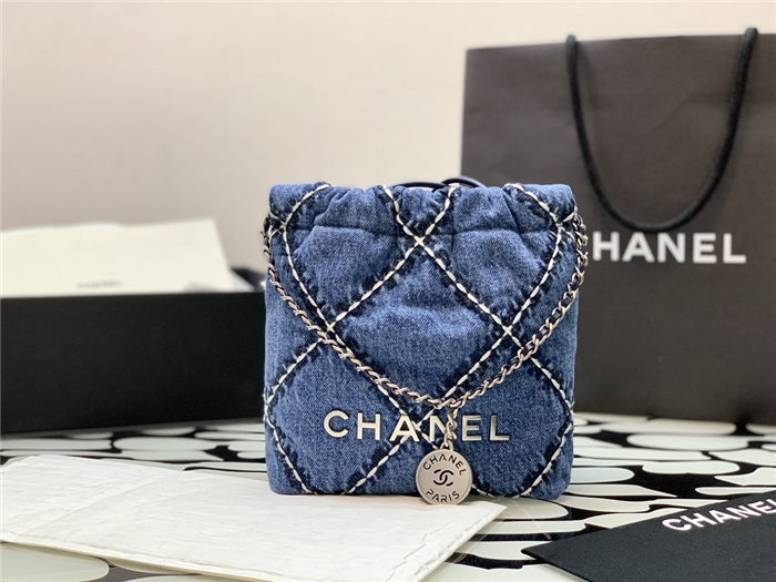 Chanel 22 MINI HANDBAG Denim4179 (1)
