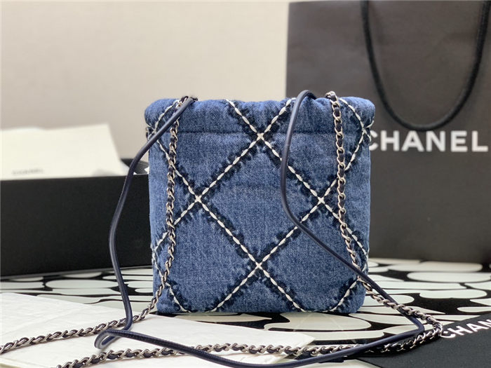 Chanel 22 MINI HANDBAG Denim4179 (3)