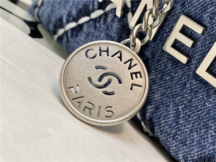 Chanel 22 MINI HANDBAG Denim4179 (5)