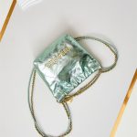 Chanel 22 MINI HANDBAG Metallic Calfskin LB14506 (6)