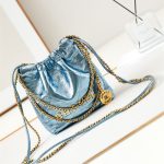 Chanel 22 MINI HANDBAG Metallic Calfskin LB14509 (1)