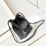 Chanel 22 MINI HANDBAG Patent Gradient Calfskin LB14505 (3)
