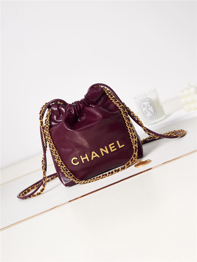 Chanel 22 MINI HANDBAG Shiny Calfskin LB12853 (1)