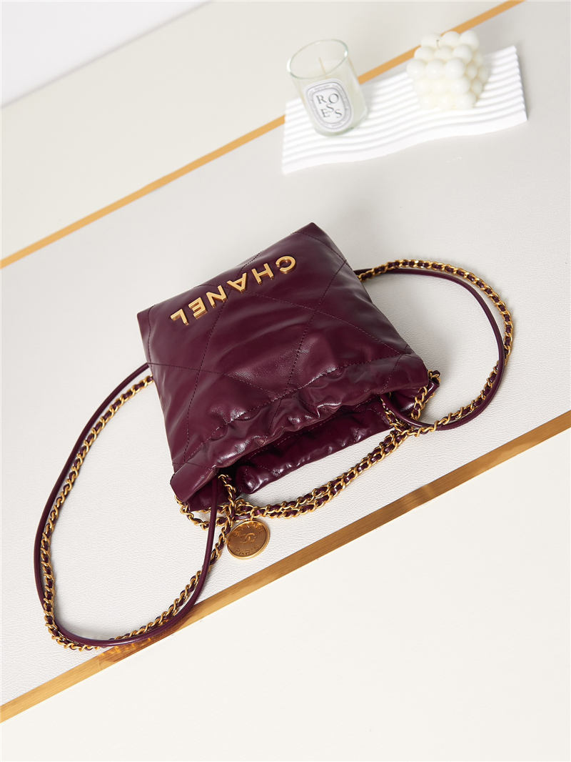 Chanel 22 MINI HANDBAG Shiny Calfskin LB12853 (5)