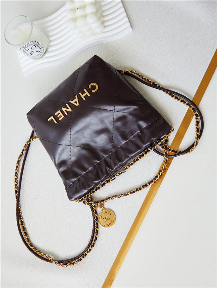 Chanel 22 MINI HANDBAG Shiny Calfskin LB13320 (6)