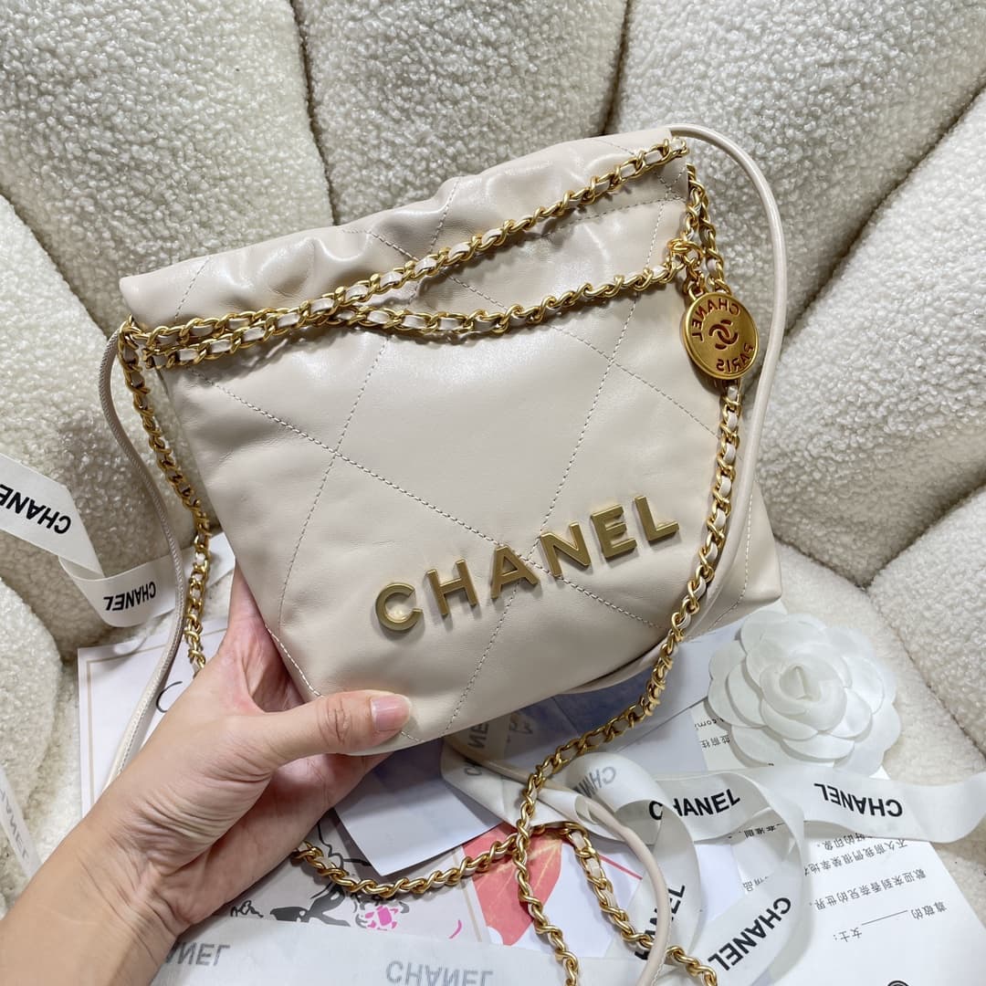 Chanel 22 MINI HANDBAG Shiny Calfskin LB16025 (3)
