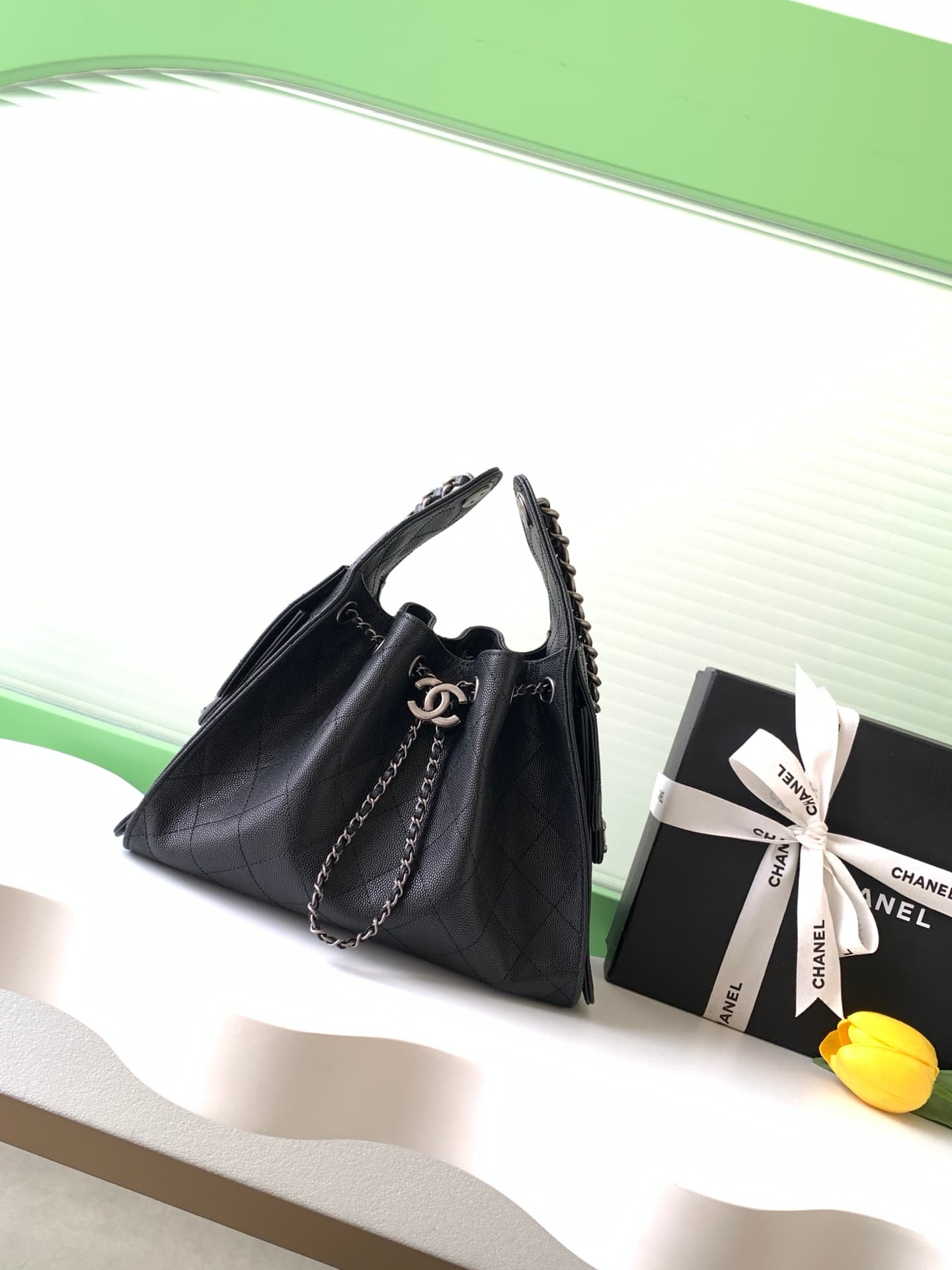 Chanel 25 Hobo AS5293 Grained Calfskin LB22880 (1)
