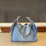 Chanel 25 Hobo Handbag Denim LB1567 (1)