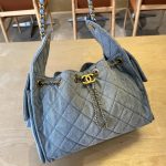 Chanel 25 Hobo Handbag Denim LB1567 (2)