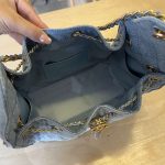 Chanel 25 Hobo Handbag Denim LB1567 (5)