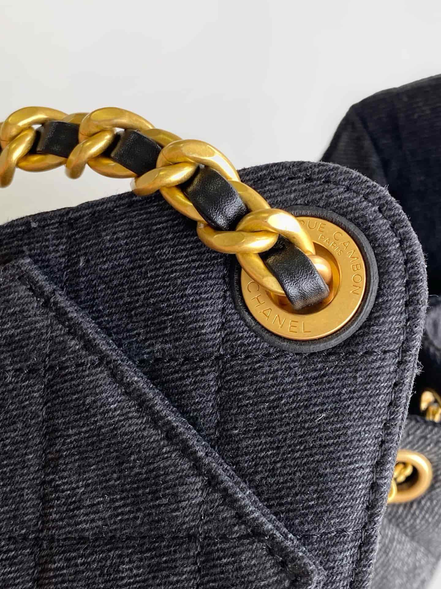 Chanel 25 Hobo Handbag Denim LB16676 (4)