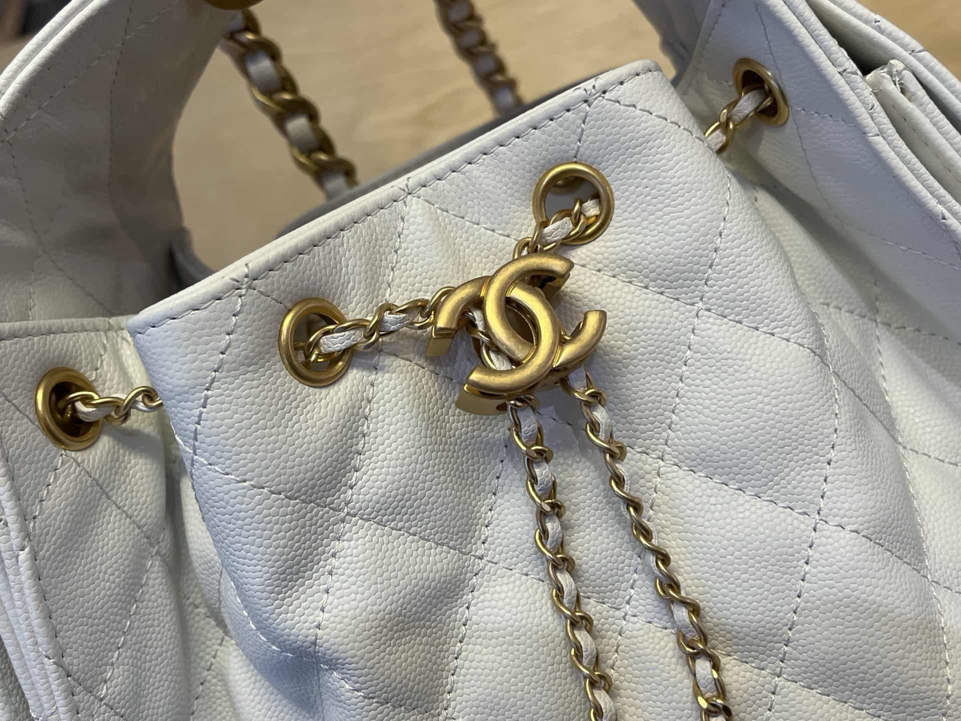 Chanel 25 Hobo Handbag Grained Calfskin LB1562 (5)