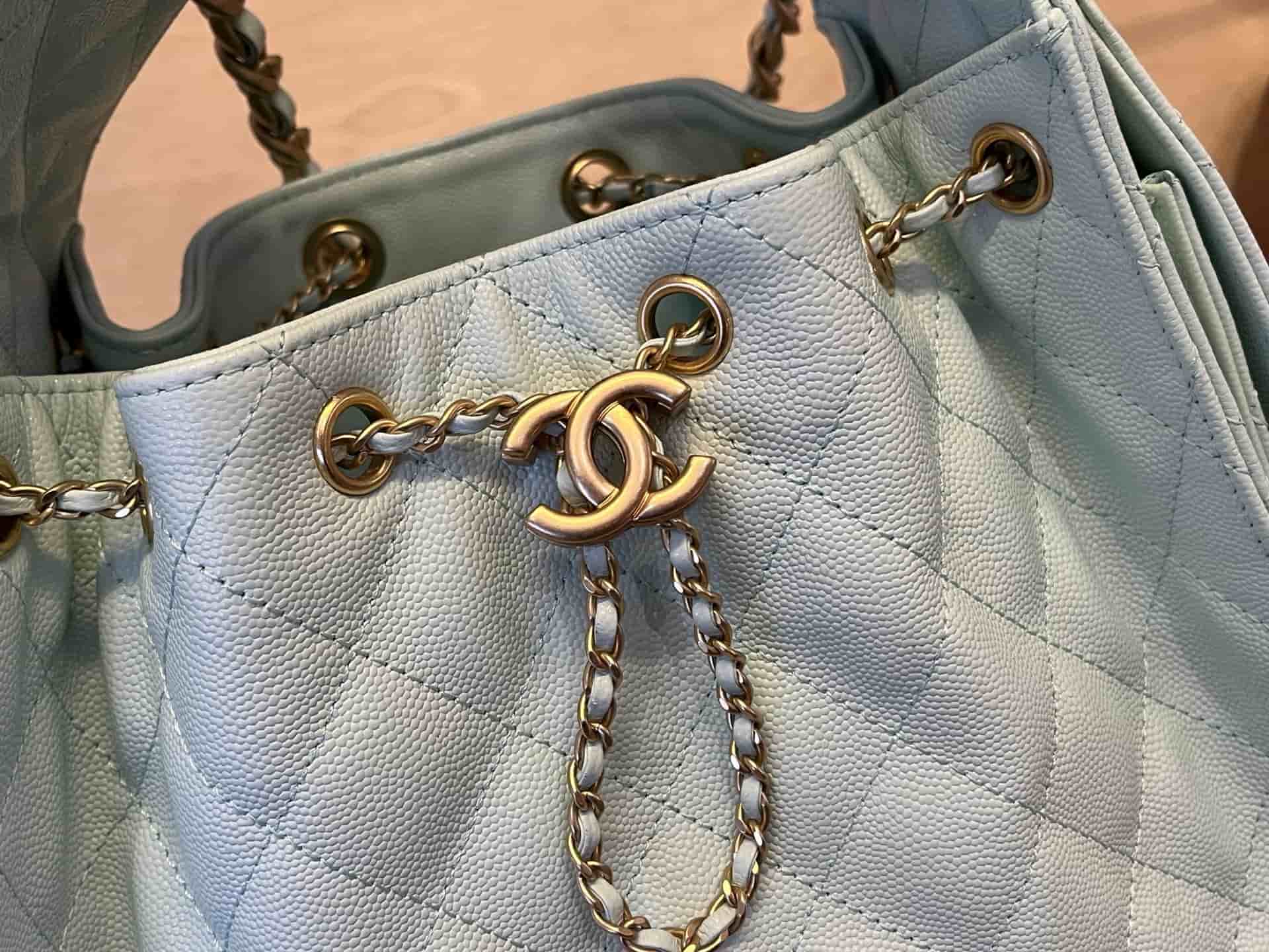 Chanel 25 Hobo Handbag Grained Calfskin LB1563 (6)