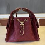 Chanel 25 Hobo Handbag Grained Calfskin LB1564 (2)