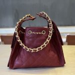 Chanel 25 Hobo Handbag Grained Calfskin LB1564 (3)
