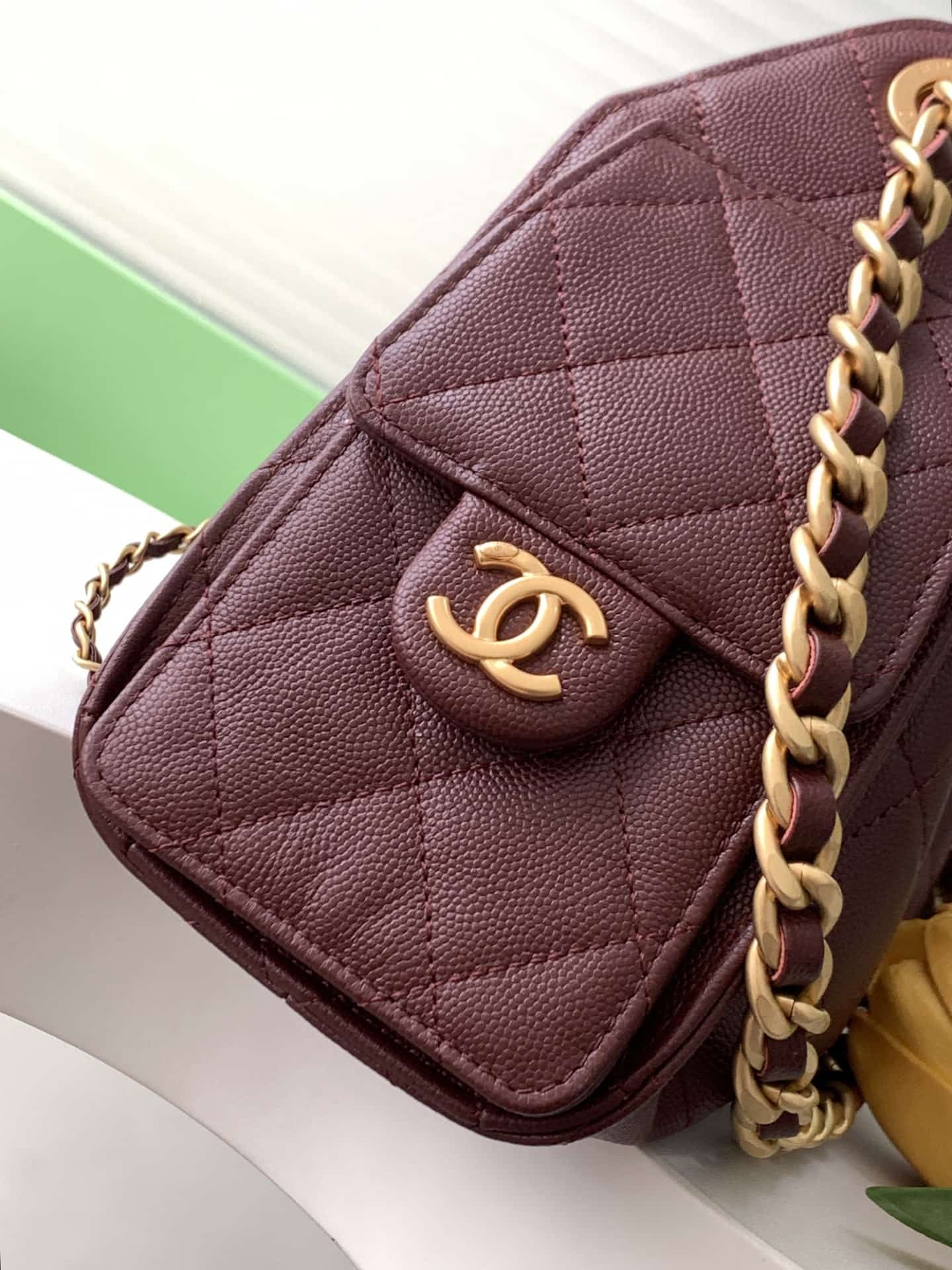 Chanel 25 Hobo Handbag Grained calfskin LB16665 (5)