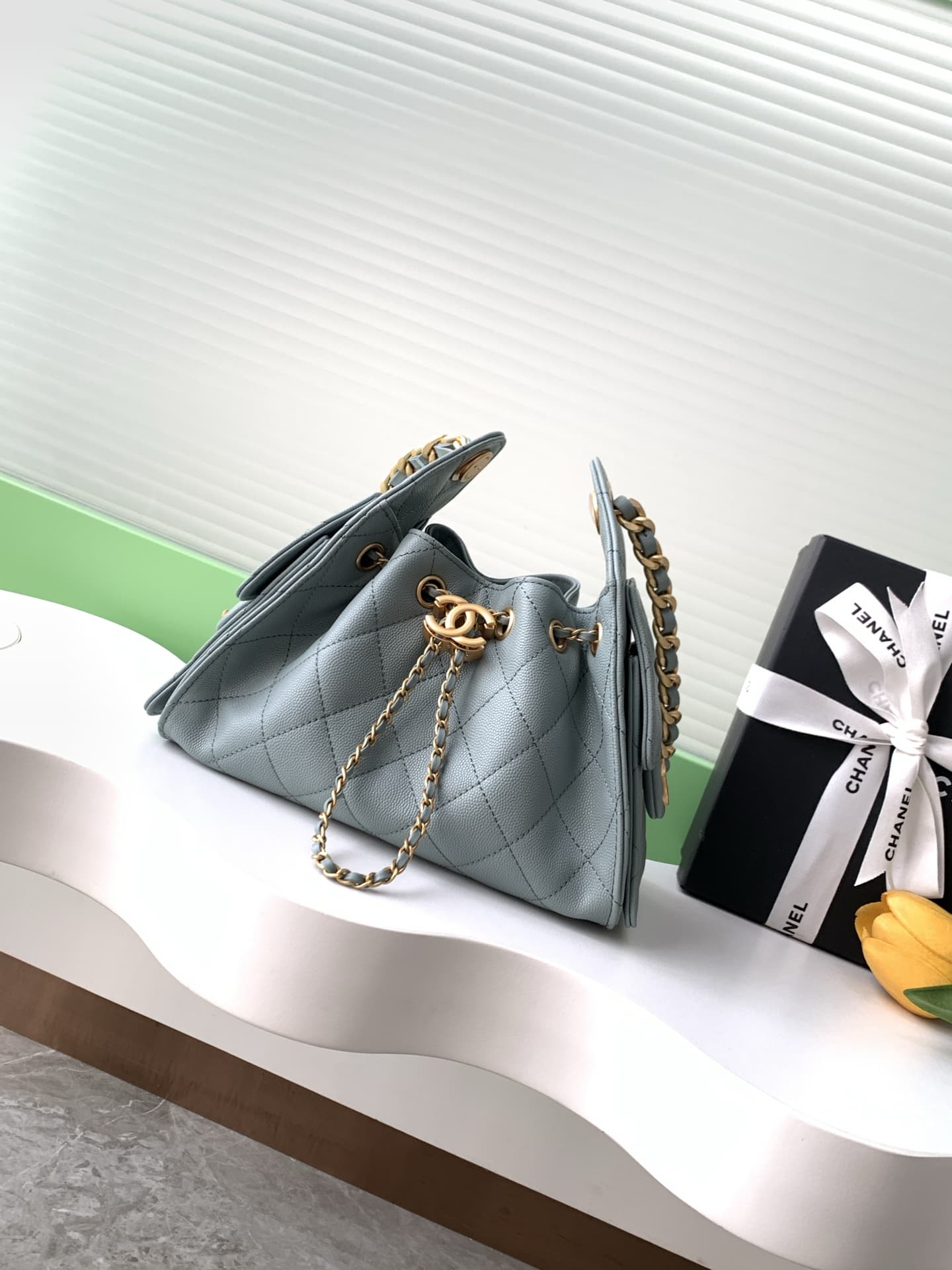 Chanel 25 Hobo Handbag Grained calfskin LB16666 (1)