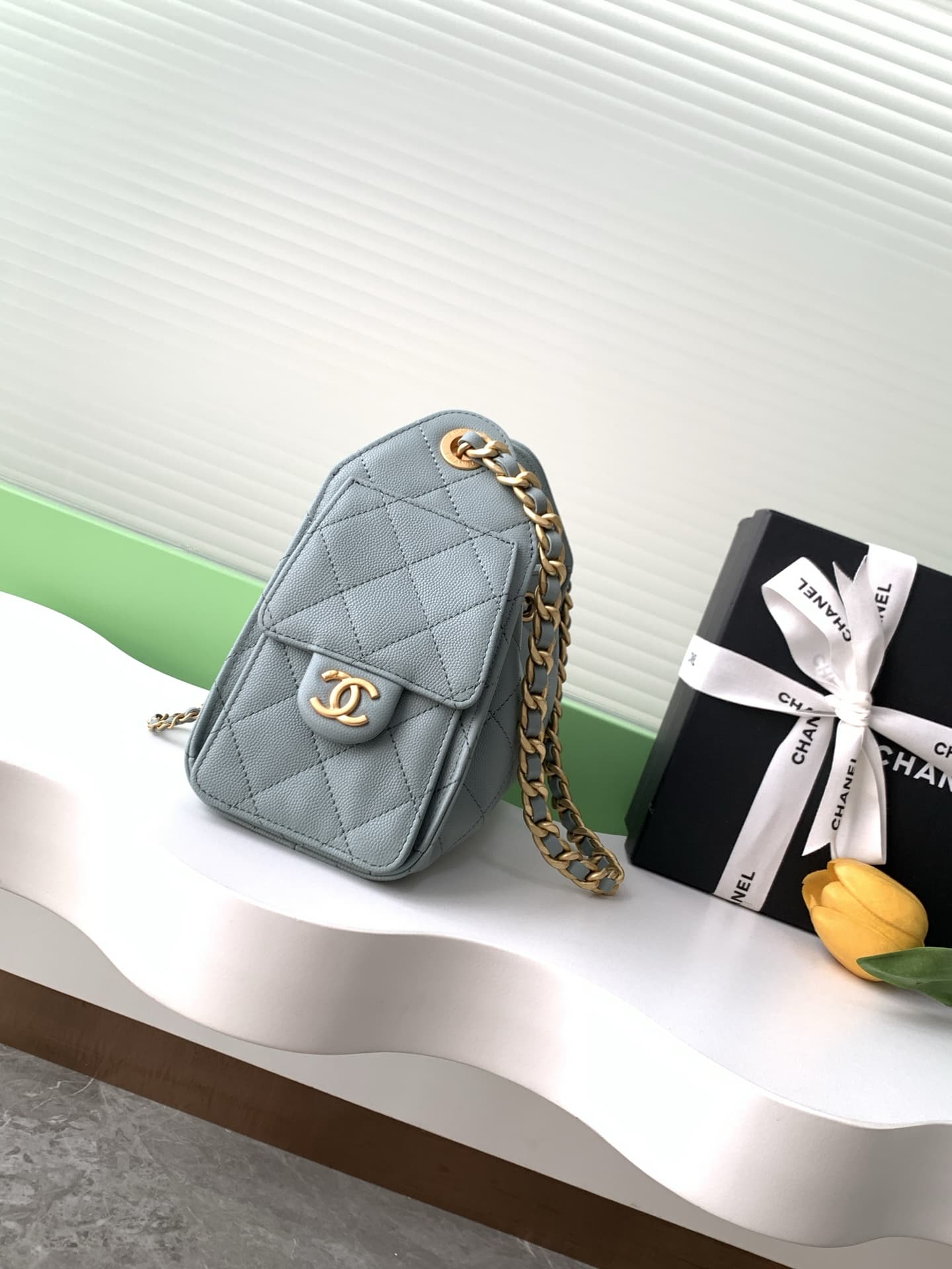 Chanel 25 Hobo Handbag Grained calfskin LB16666 (2)