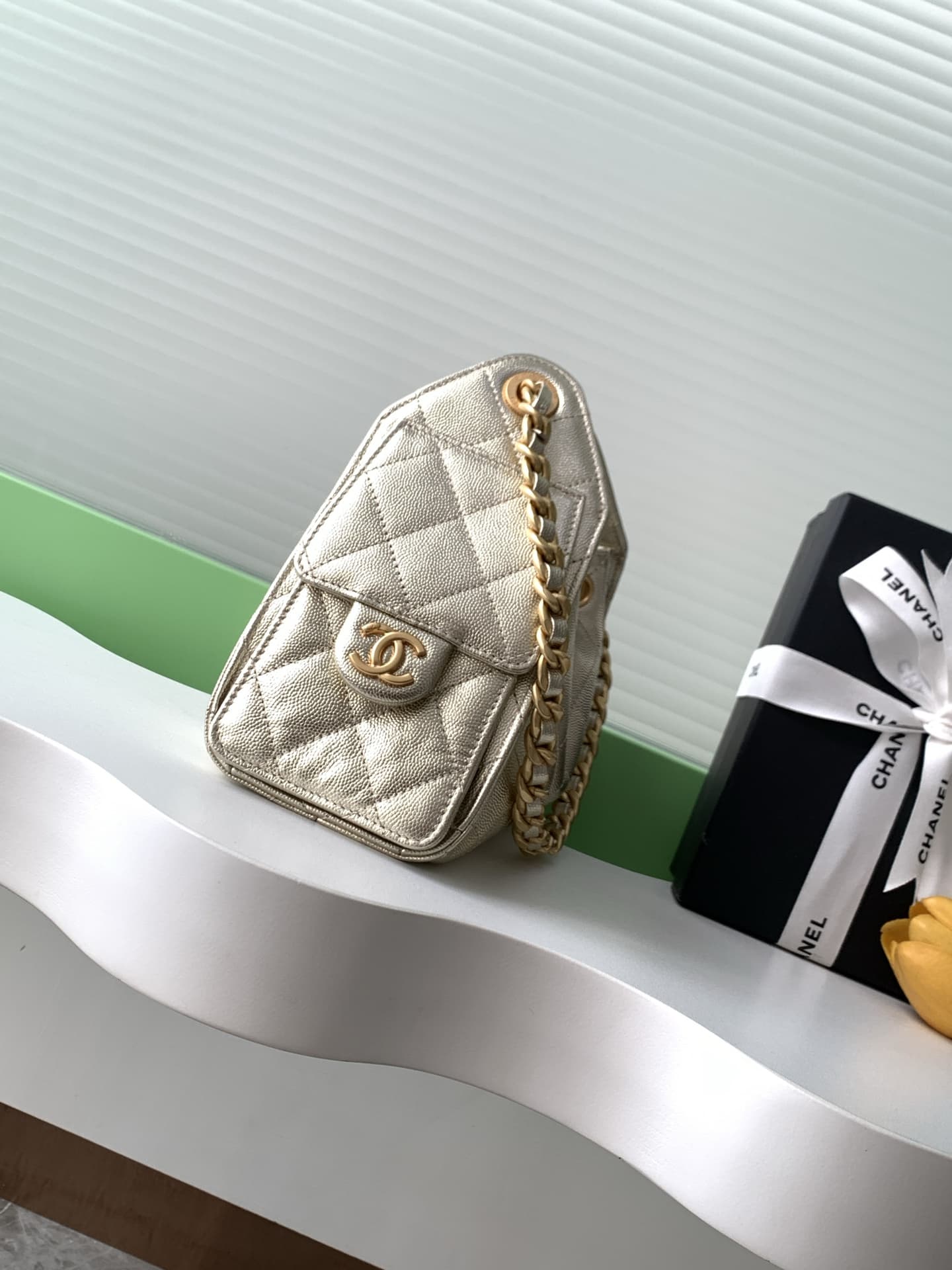 Chanel 25 Hobo Handbag Grained calfskin LB16674 (2)