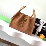 Chanel 25 Hobo Handbag Suede LB15824 (1)
