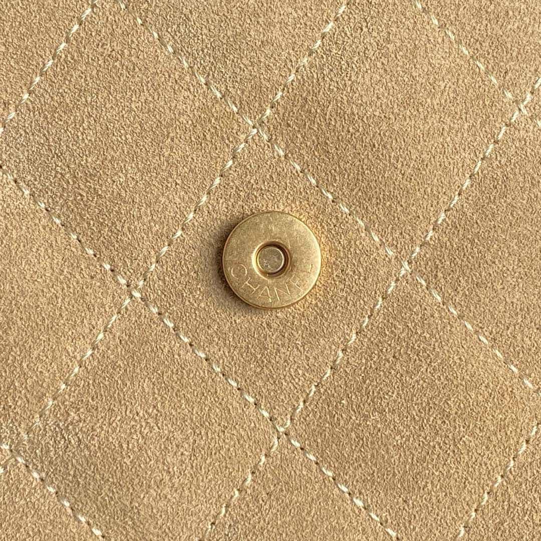 Chanel 25 Hobo Handbag Suede LB15826 (6)