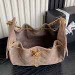 Chanel 25 Hobo Handbag Suede LB15827 (5)