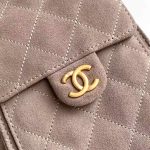 Chanel 25 Hobo Handbag Suede LB15829 (6)